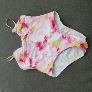 💥50% sale💥Girls tie dye one piece bathing suit s6-8 #b186